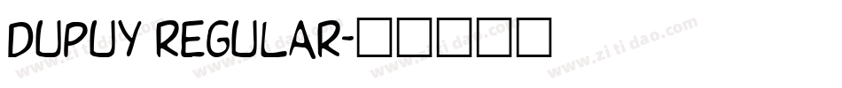 Dupuy Regular字体转换